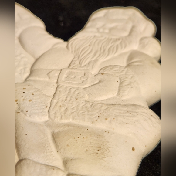 1979 Cramer Molds Unpainted Ceramic Santa Bowl Dish Diy Christmas - Picture 3 of 16